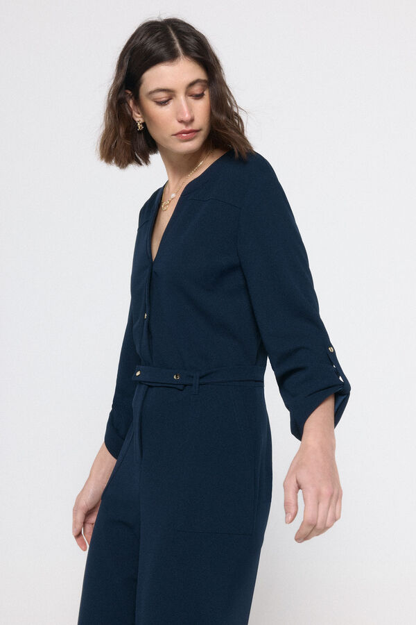 Vero Moda Mono largo de manga larga Azul marino