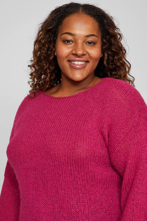 Evoked by Vila Jersey de punto curvy Morado