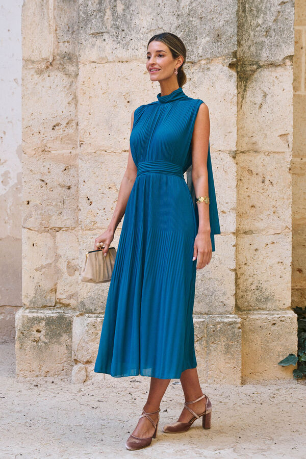 Pol&iacute;n Et Moi Vestido largo Azuzzina Azul oscuro