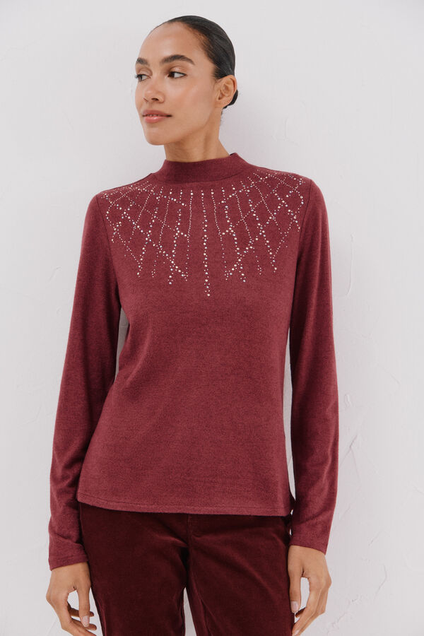 Cortefiel Camiseta com detalhe de strass Granada