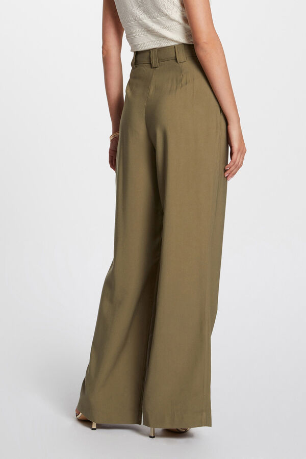 Morgan Pantal&oacute;n pernera ancha holgado Verde