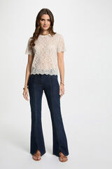 Morgan Vaquero boot- cut Azul marino