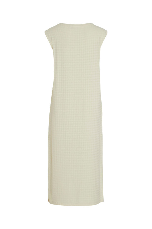 Vila Vestido midi con manga corta Gris