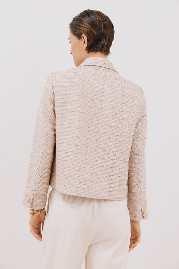 Cortefiel Jaqueta curta riscas Multicolorido