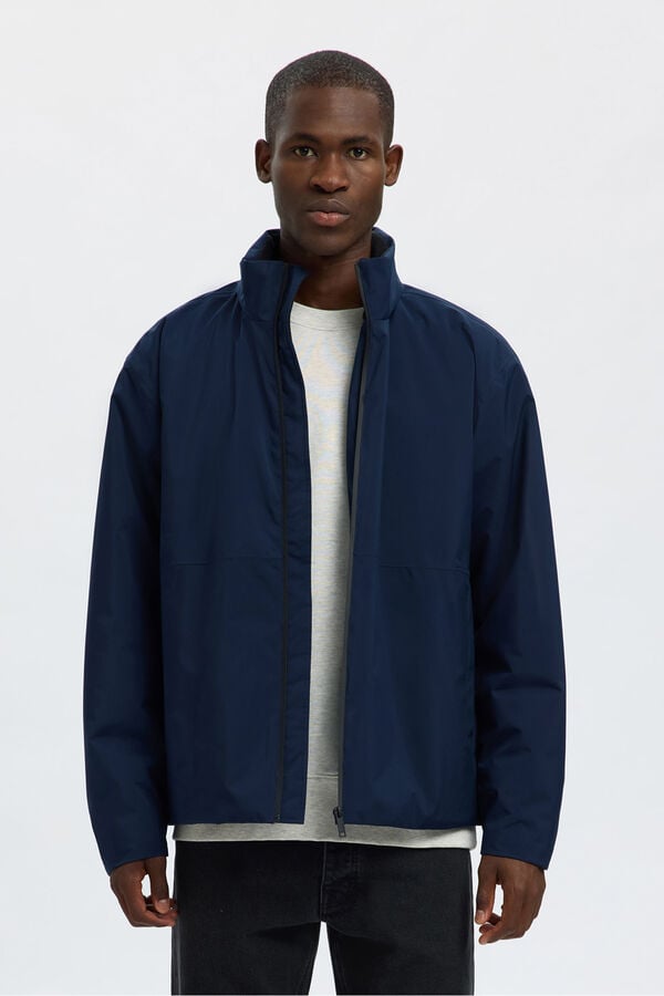 Selected Cazadora t&eacute;cnica resistente al agua Azul marino