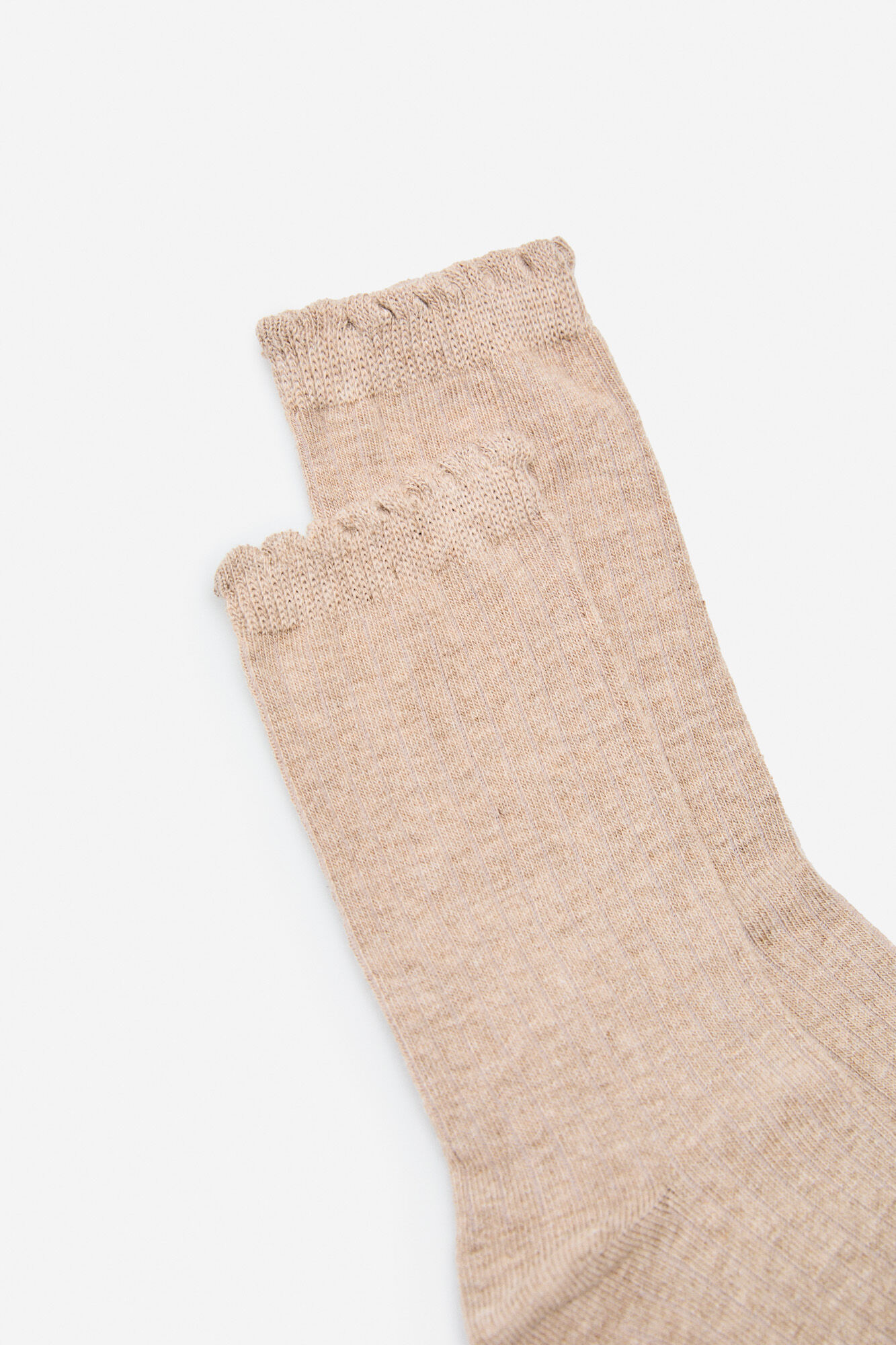 Cortefiel Meias soquetes compridas canelado