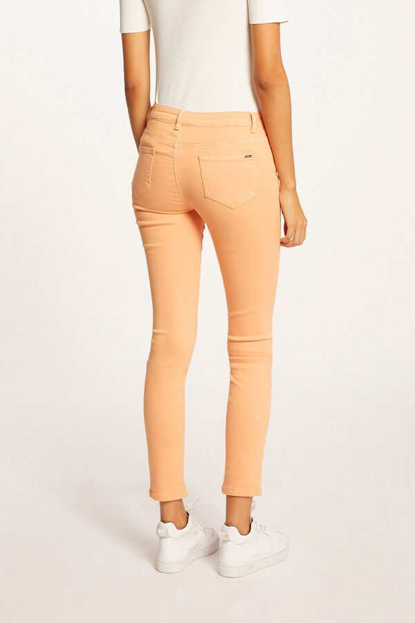 Morgan Vaquero skinny talle bajo Naranja