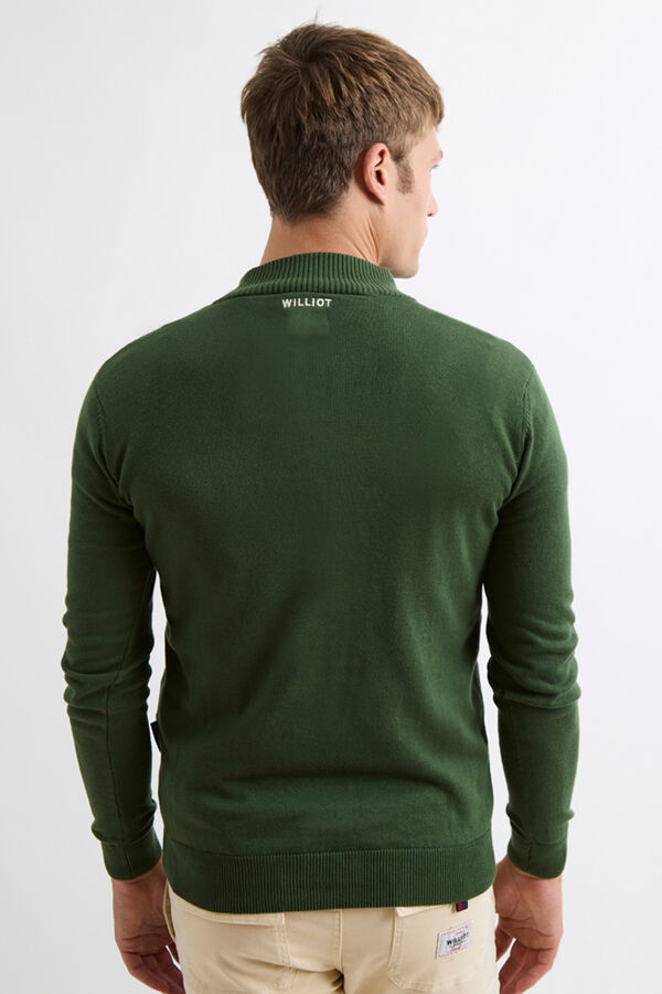Williot Camisola Meia Fecho-&Eacute;clair Verde