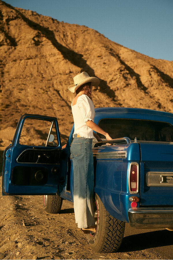 Slowlove Vaquero Palazzo Degrad&eacute; Azul oscuro