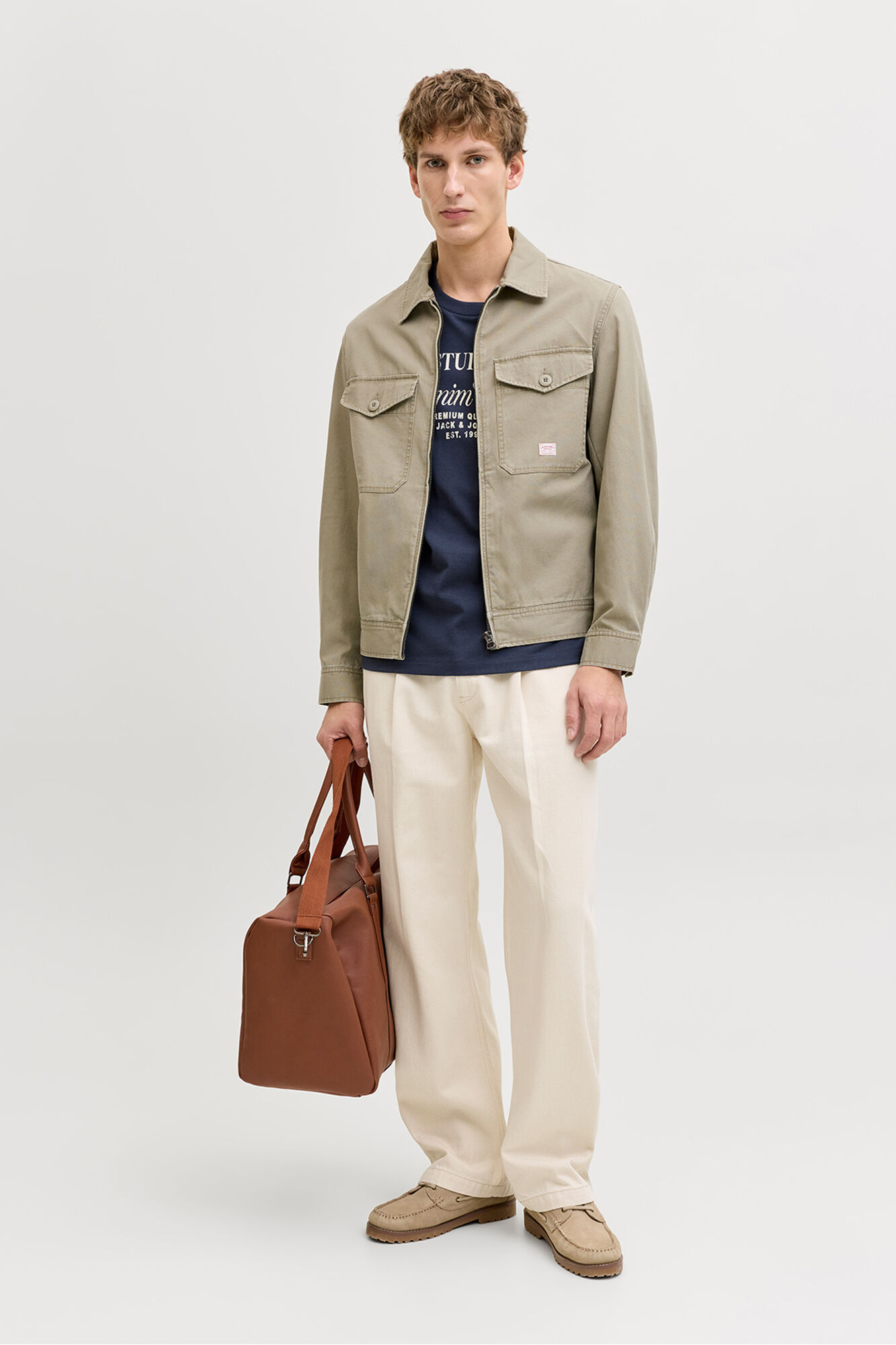 Jack & Jones Chaqueta corta de tejido plano