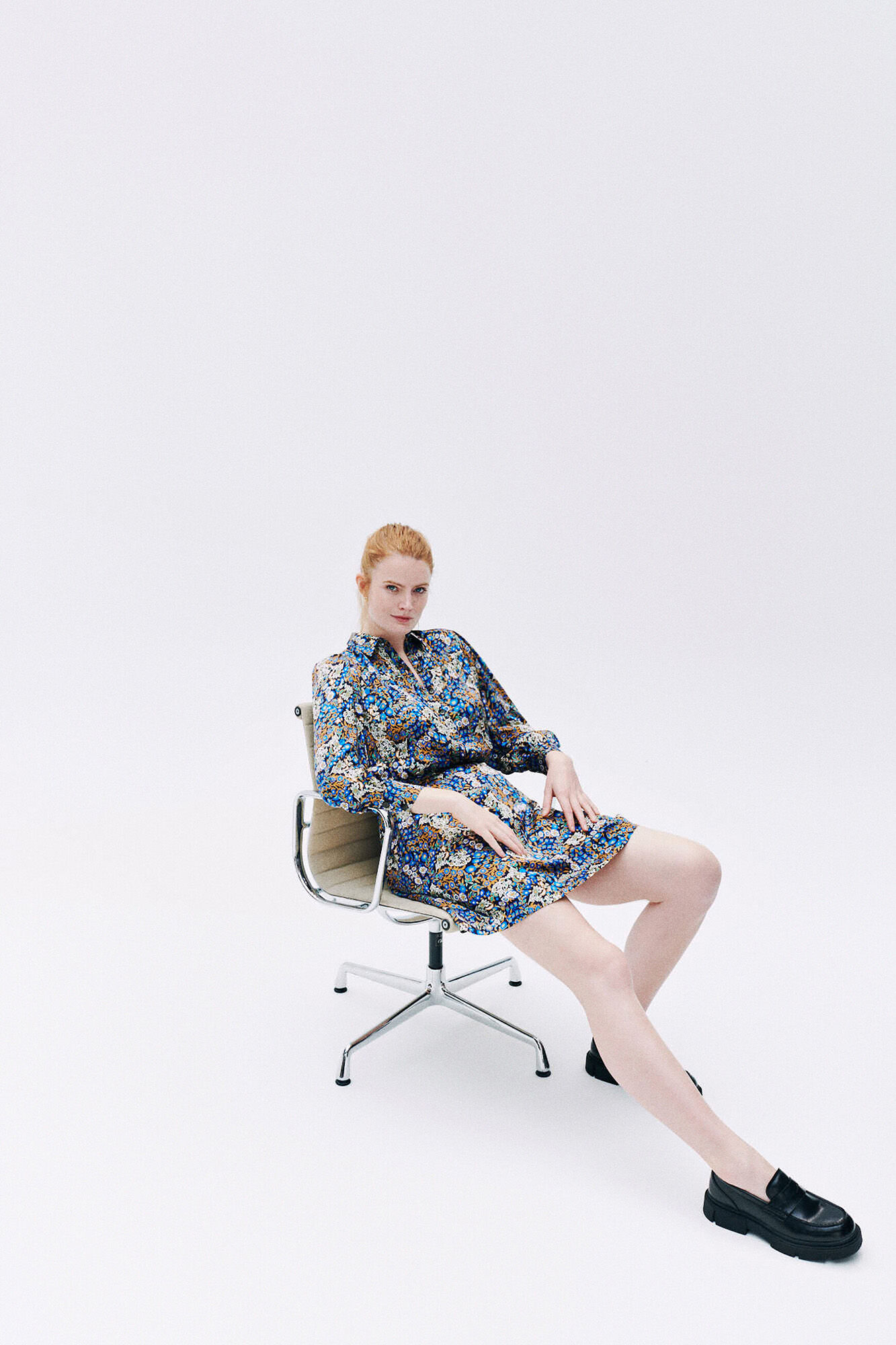 Caroll Vestido curto estampado floral