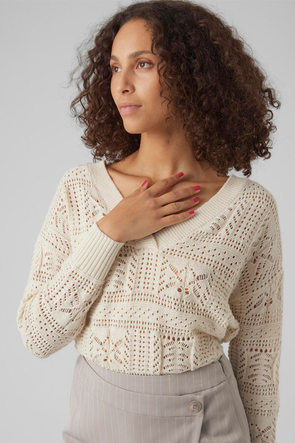 Vero Moda Jersey calado Gris