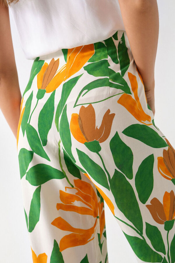 Salsa Jeans Pantalones palazzo de talle alto Rosa