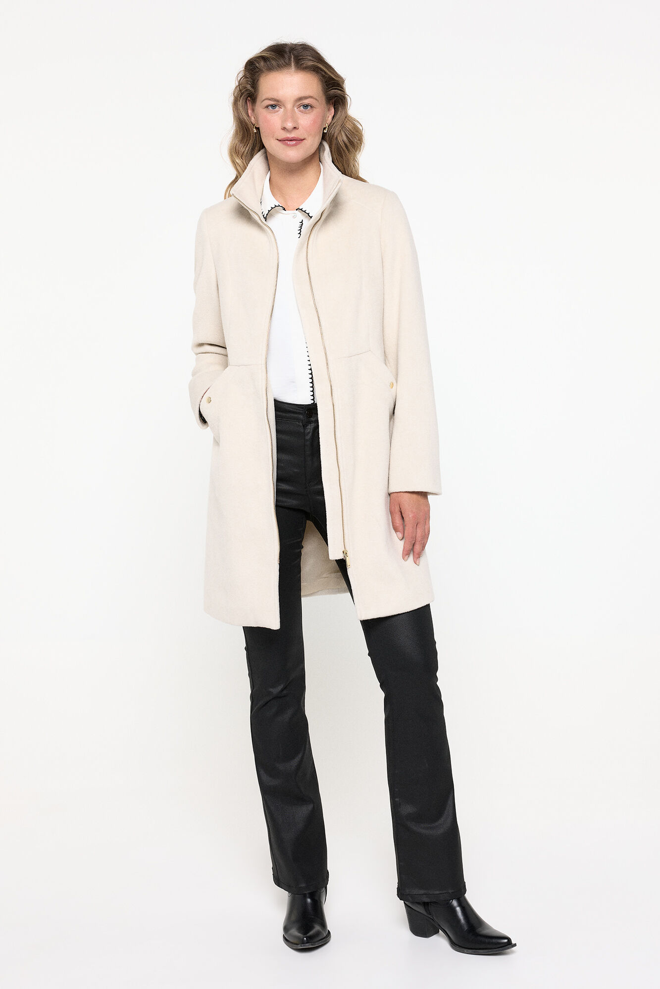 Vero Moda Abrigo pa&ntilde;o fino