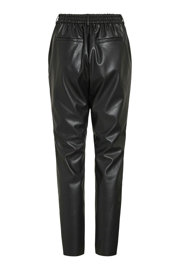 Vila Pantal&oacute;n largo polipiel Negro