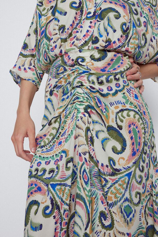 Slowlove Vestido manga murci&eacute;lago Multicolor