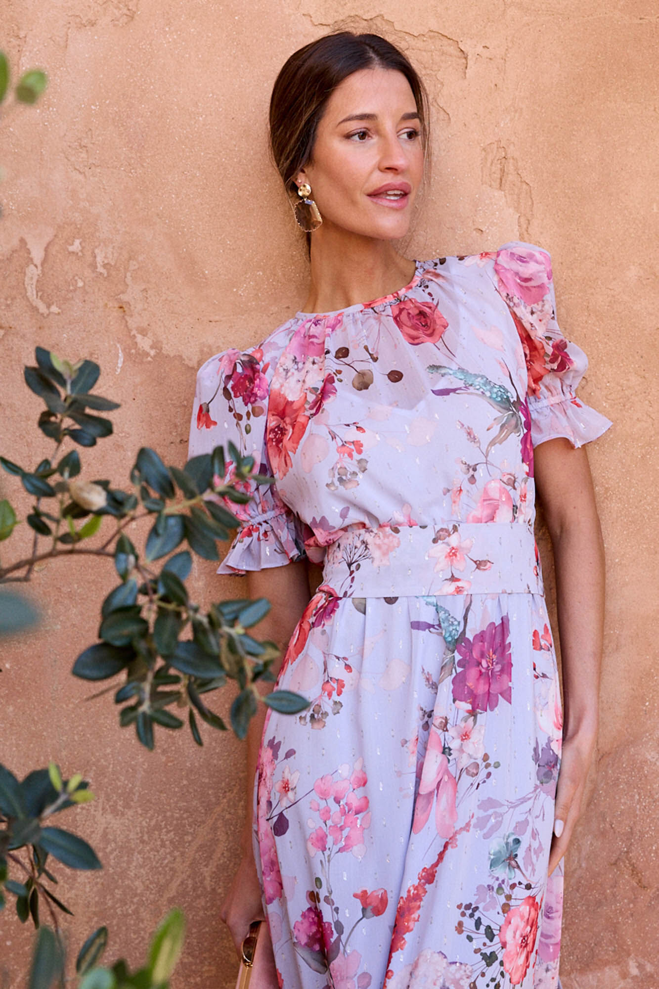 Pol&iacute;n Et Moi Vestido flores Capuccine