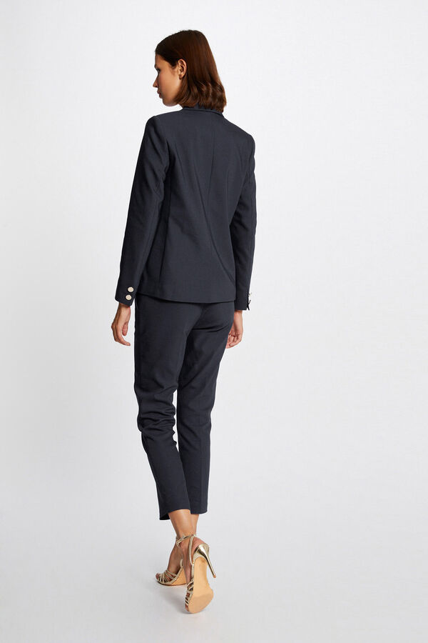 Morgan Blazer reto abotoado Azul