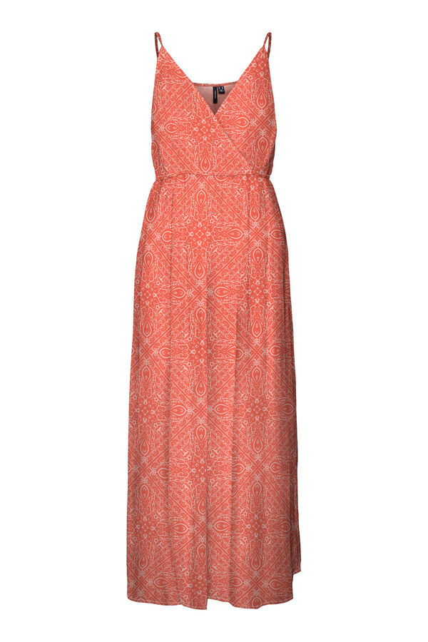 Vero Moda Vestido midi de tirantes Fucsia