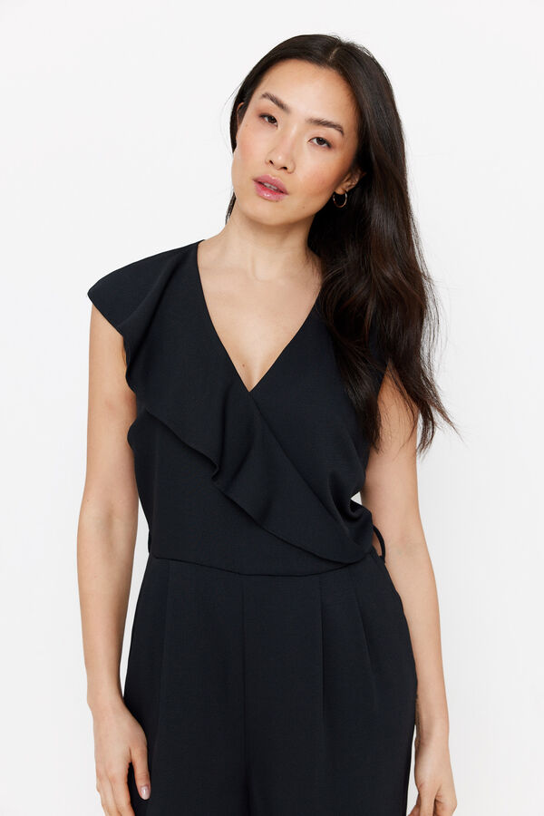 Cortefiel Mono largo volante Negro