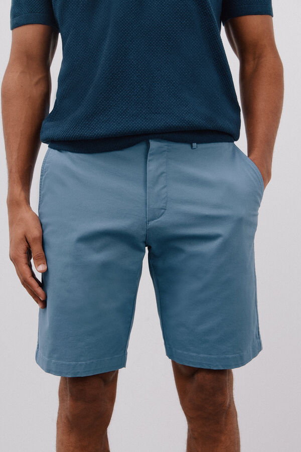 Cortefiel Bermuda chino Azul