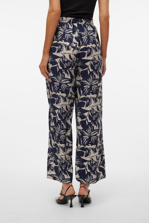 Vero Moda Cal&ccedil;as compridas fluidas  Azul