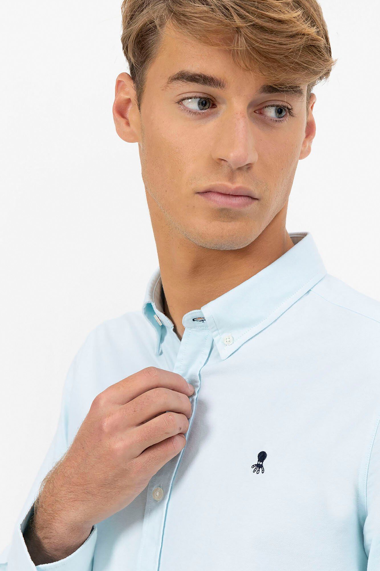 elPulpo Camisa cuello bot&oacute;n oxford