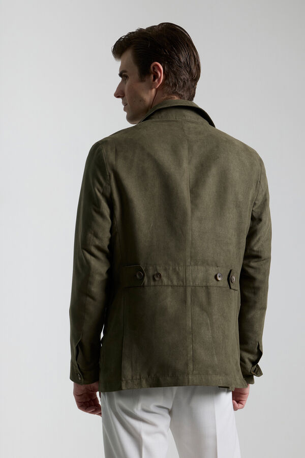 PuroEGO Chaqueta sahariana verde militar Verde
