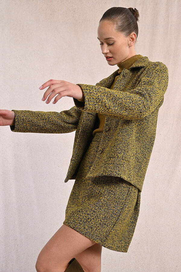 Molly Bracken Saia curta com estampado animal Multicolorido