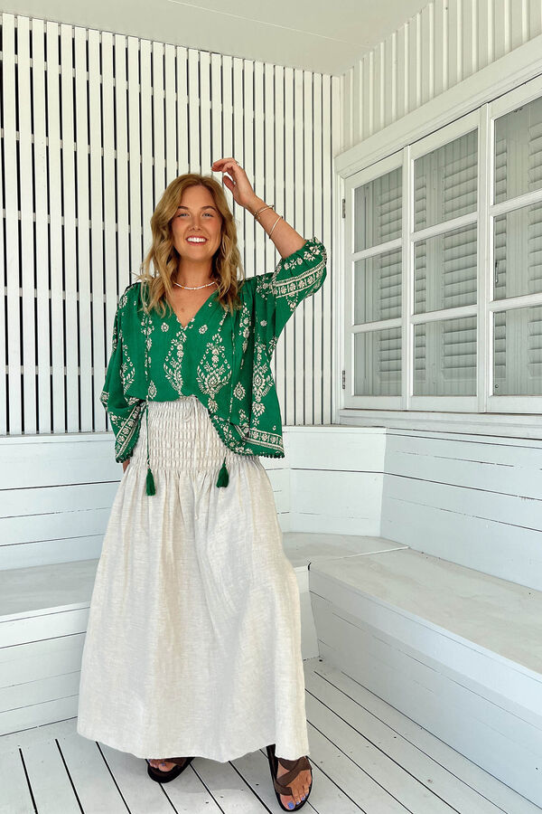 Jaase Blusa manga francesa oversize Rue Verde