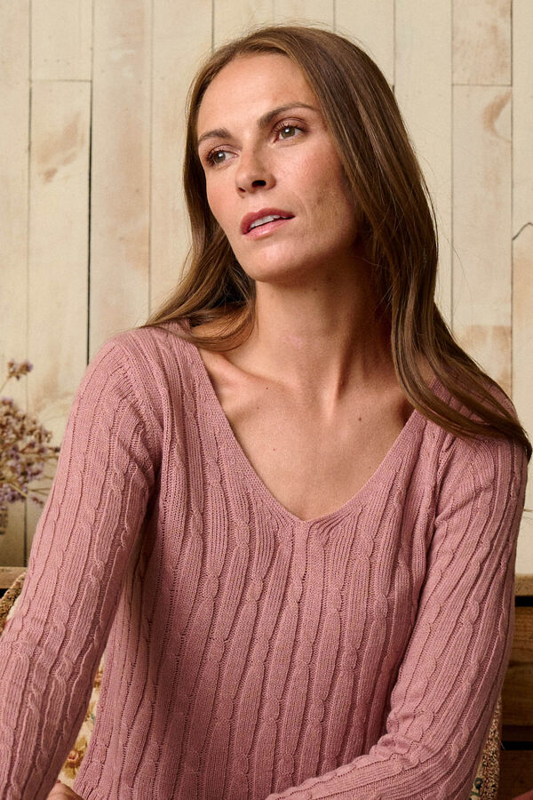 Pol&iacute;n Et Moi Top manga longa Riva Subiu