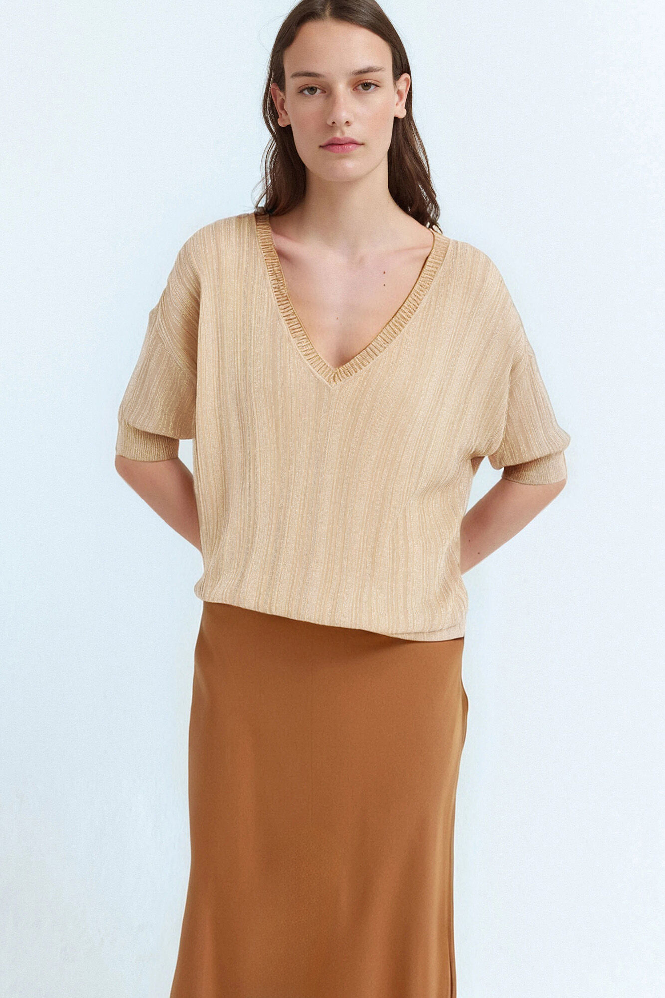 Vila Top de punto canal&eacute; con l&uacute;rex