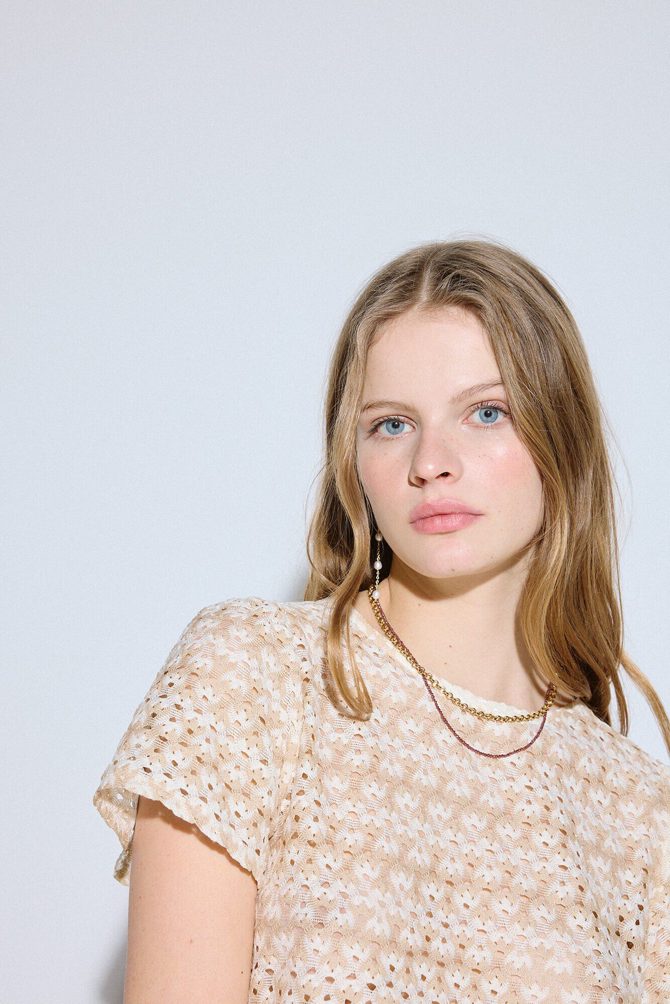 Slowlove Top manga corta estructura