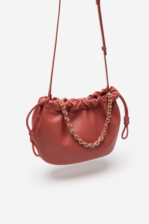 Cortefiel Bolso saco bandolera Coral