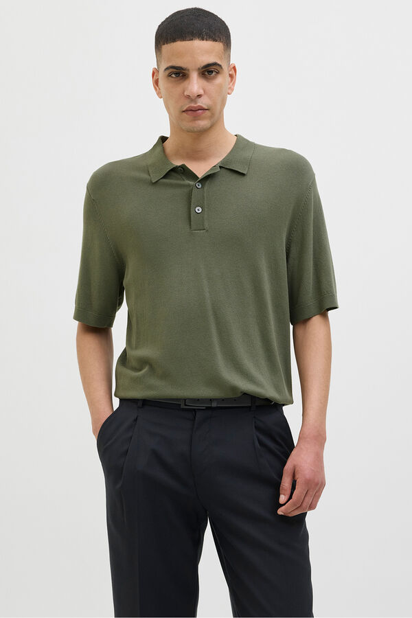 Jack & Jones Polo regular fit Verde oscuro