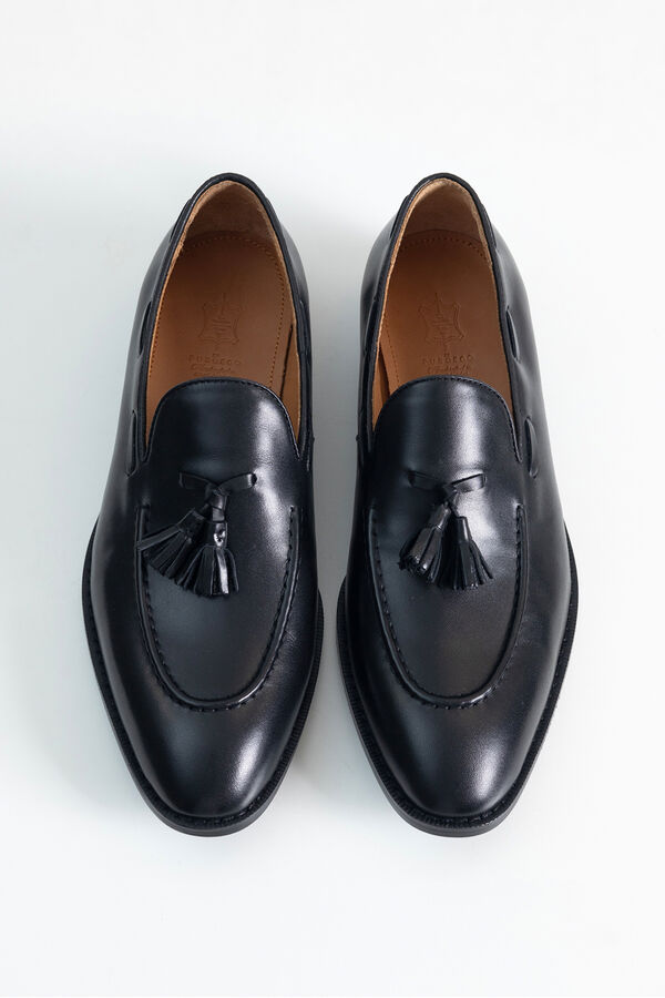 PuroEGO Mocas&iacute;n borlas Negro