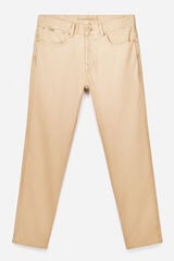 OOTO Jeans 5 bolsillos color slim Dorado