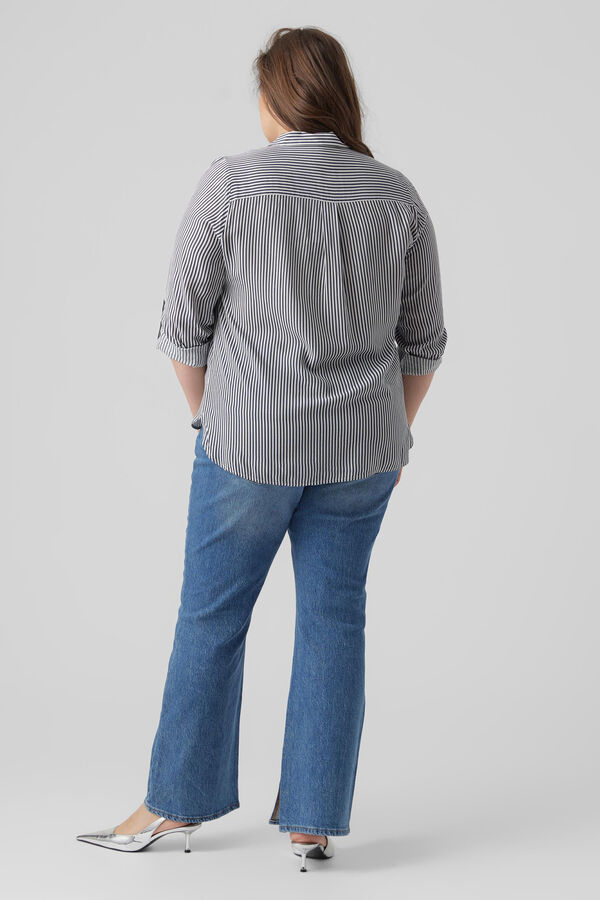 Vero Moda Curve Camisa talla grande Estampado azul