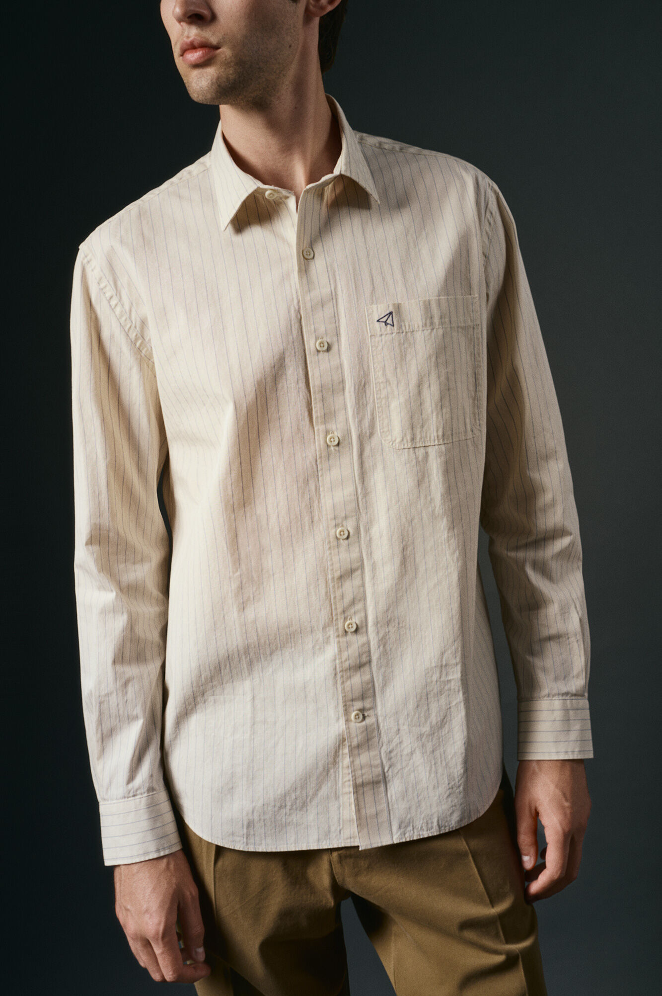 OOTO Camisa rayas estructura