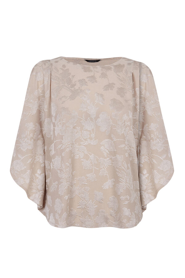 Cortefiel Top jacquard de punto Arena