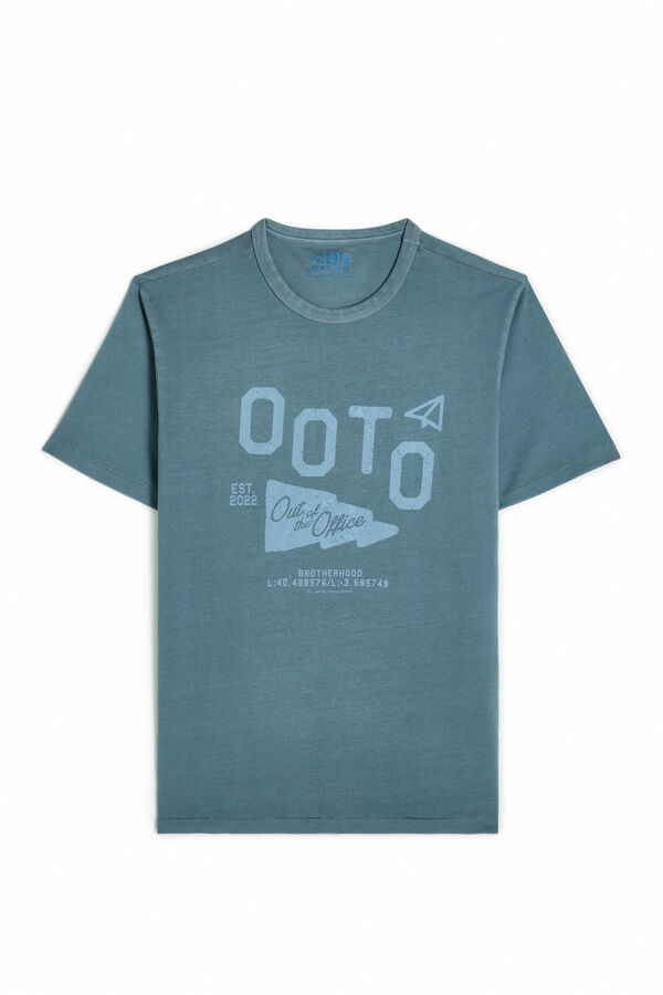 OOTO Camiseta gráfica logo OOTO Azul