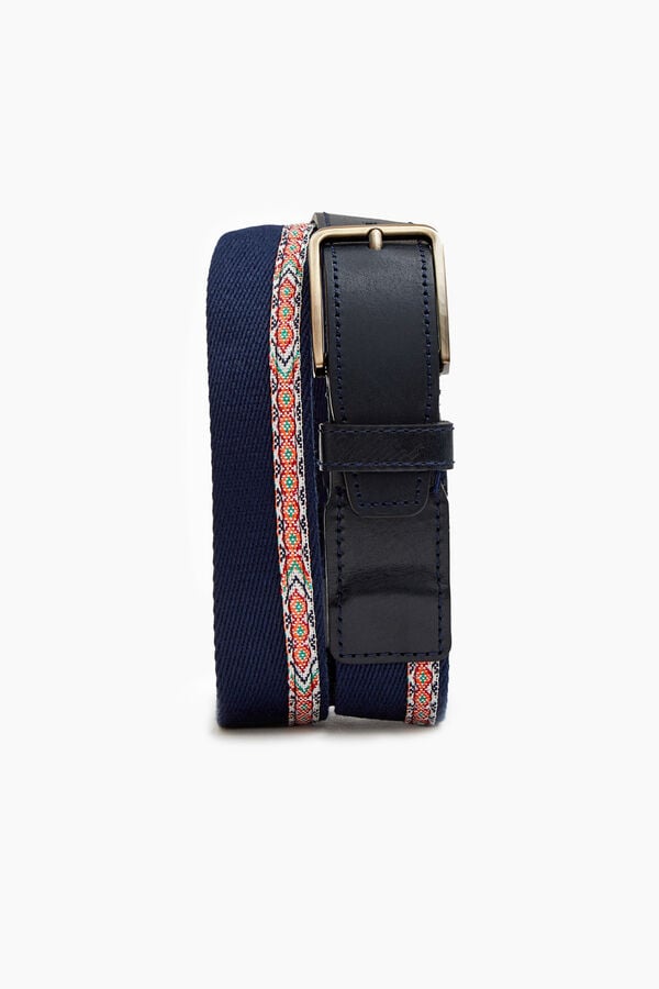 Williot Cinto da Marinha com Fita &Eacute;tnica Azul