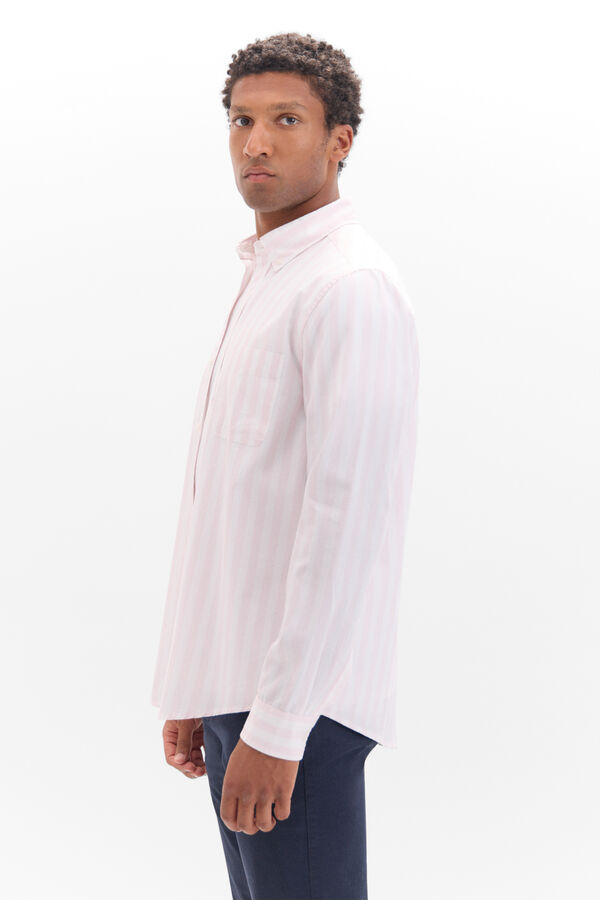 Cortefiel Camisa riscas de popelina Subiu