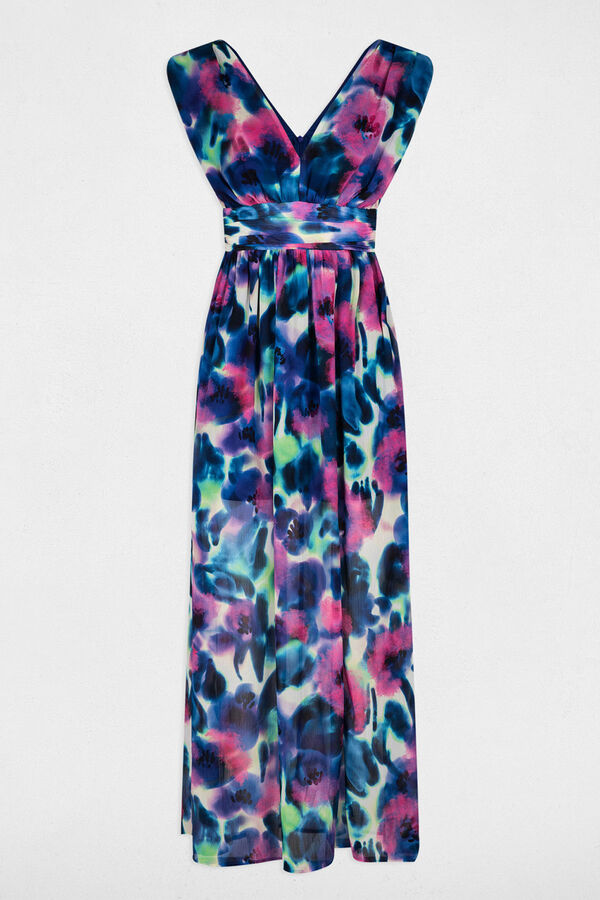 Morgan Vestido largo recto estampado Multicolor