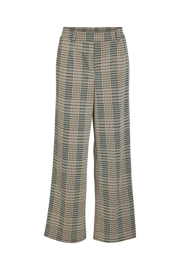 Vila Pantal&oacute;n ancho de vestir Marr&oacute;n