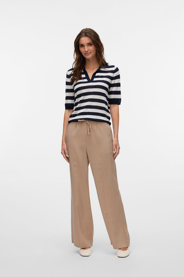 Vero Moda Polo de malha manga curta  Azul