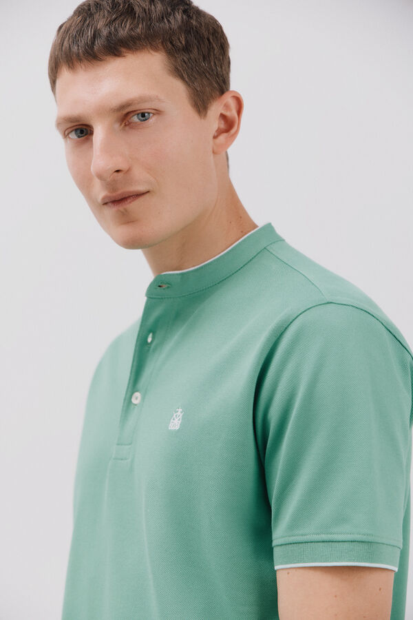 Cortefiel Polo gola mao Verde