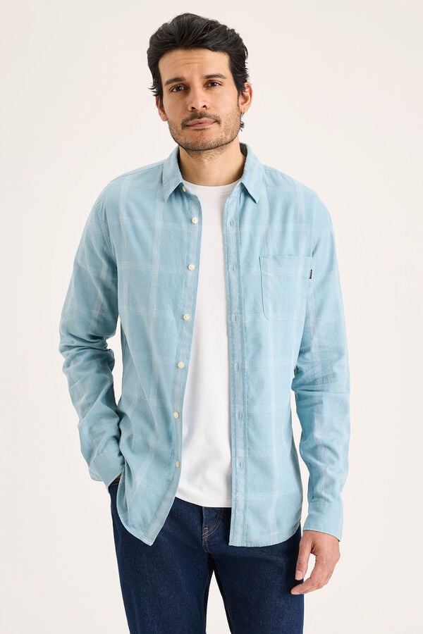 Dockers Camisa de popelina Turquesa