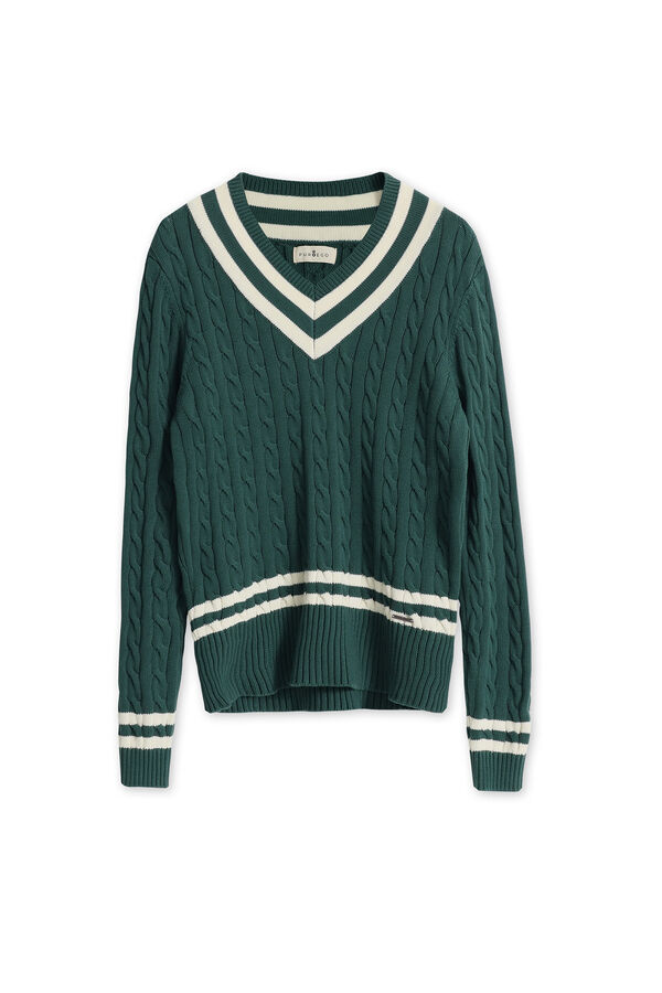 PuroEGO camisa de cr&iacute;quete  Verde