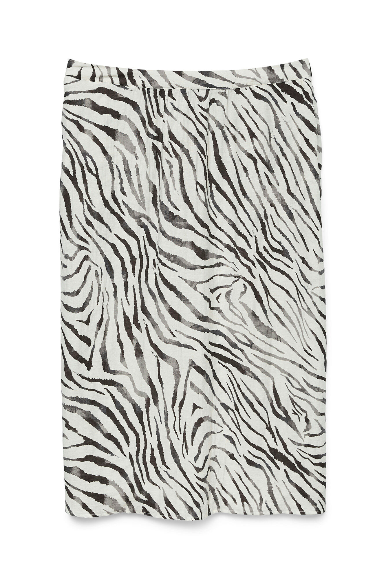 Vero Moda Curve Falda midi fluida con lino talla grande